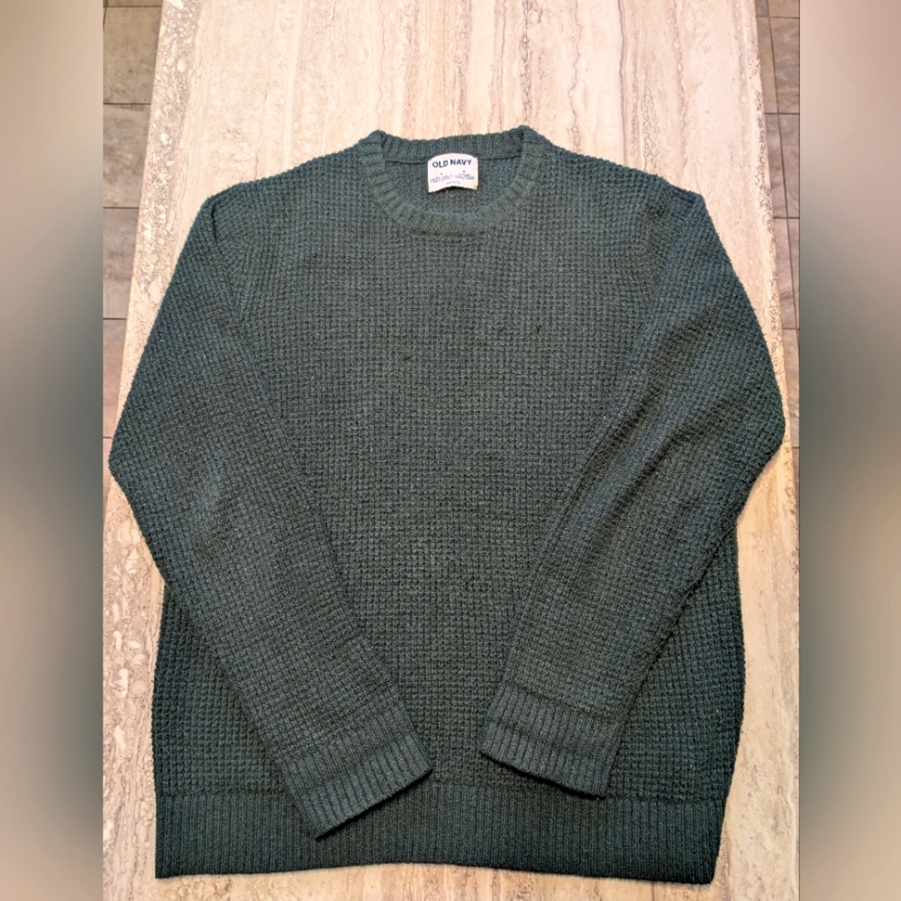 Old Navy Green waffled sweater